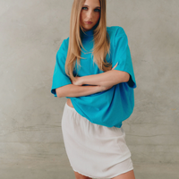 SŚAINT Reflective Logo Tee - Blue