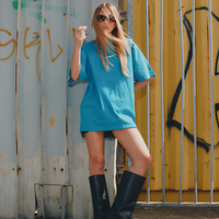 SŚAINT Reflective Logo Tee - Blue