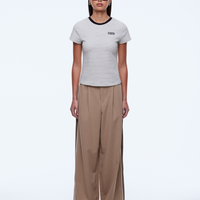 Ena Pelly Penny Baby Tee - Sand/Black Stripe