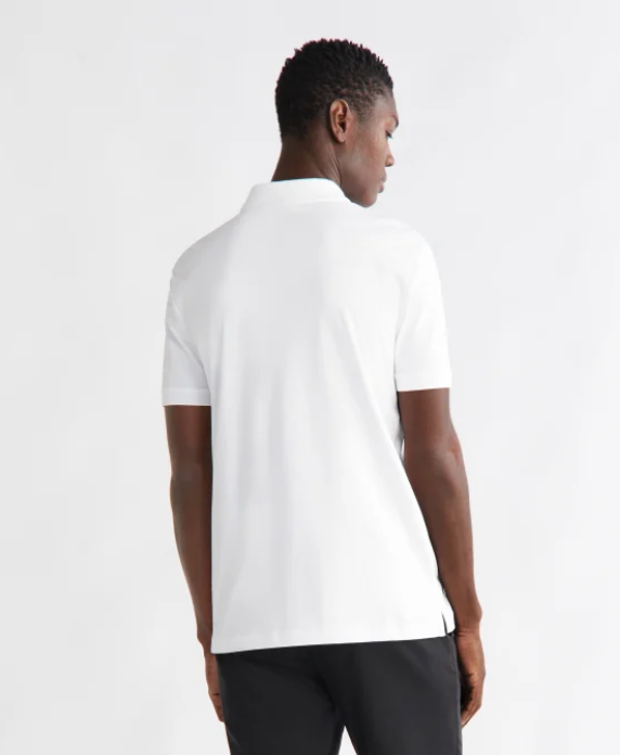 Calvin Klein Slim Smooth Cotton Polo Shirt - Bright White