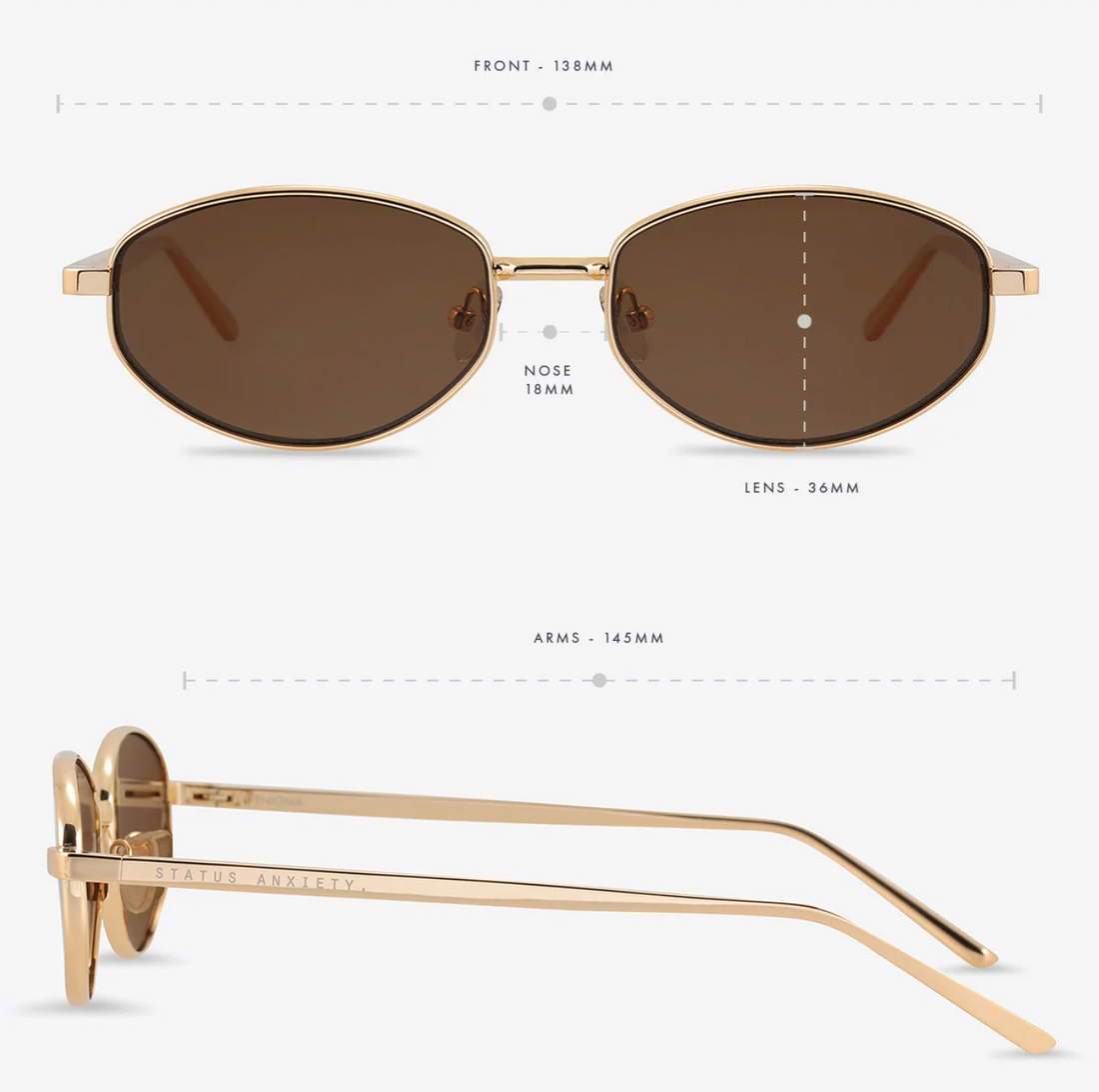 Status Anxiety Enigma Sunglasses - Gold