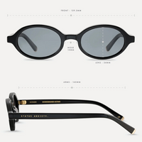 Status Anxiety Wonder Sunglasses - Black/Gold