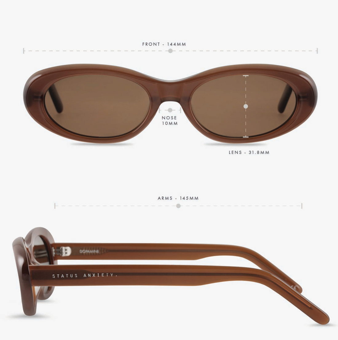 Status Anxiety Dopamine Sunglasses - Brown
