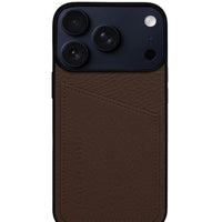 Status Anxiety Who's Who Leather Phone Case (iPhone) - Cocoa