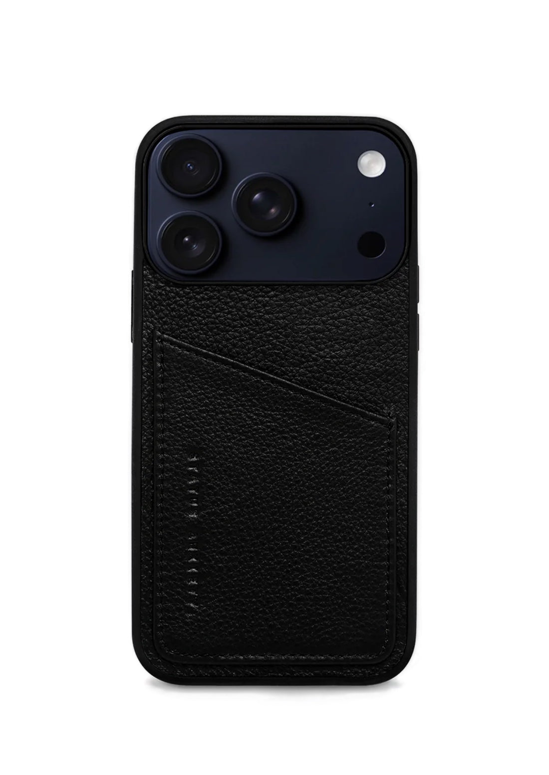 Status Anxiety Who's Who Leather Phone Case (iPhone) - Black