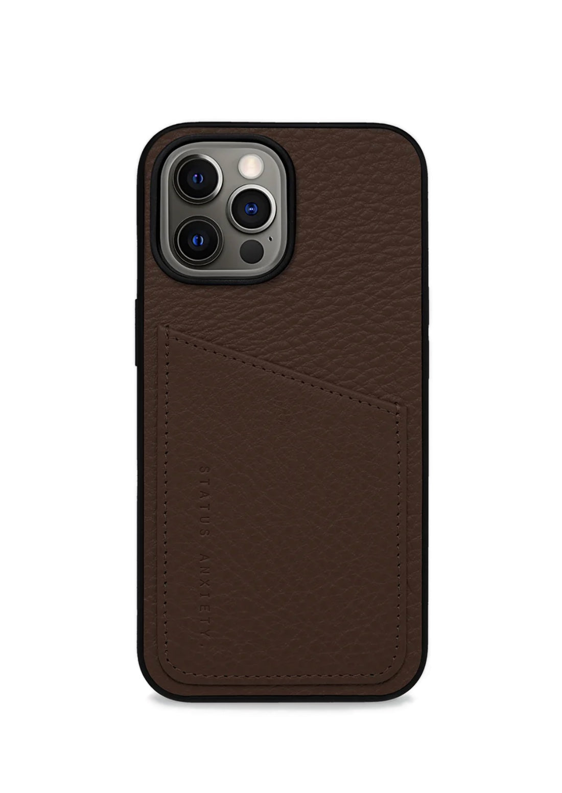 Status Anxiety Who's Who Leather Phone Case (iPhone) - Cocoa
