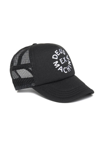 Deus Ex Machina Circle Logo Trucker - Black