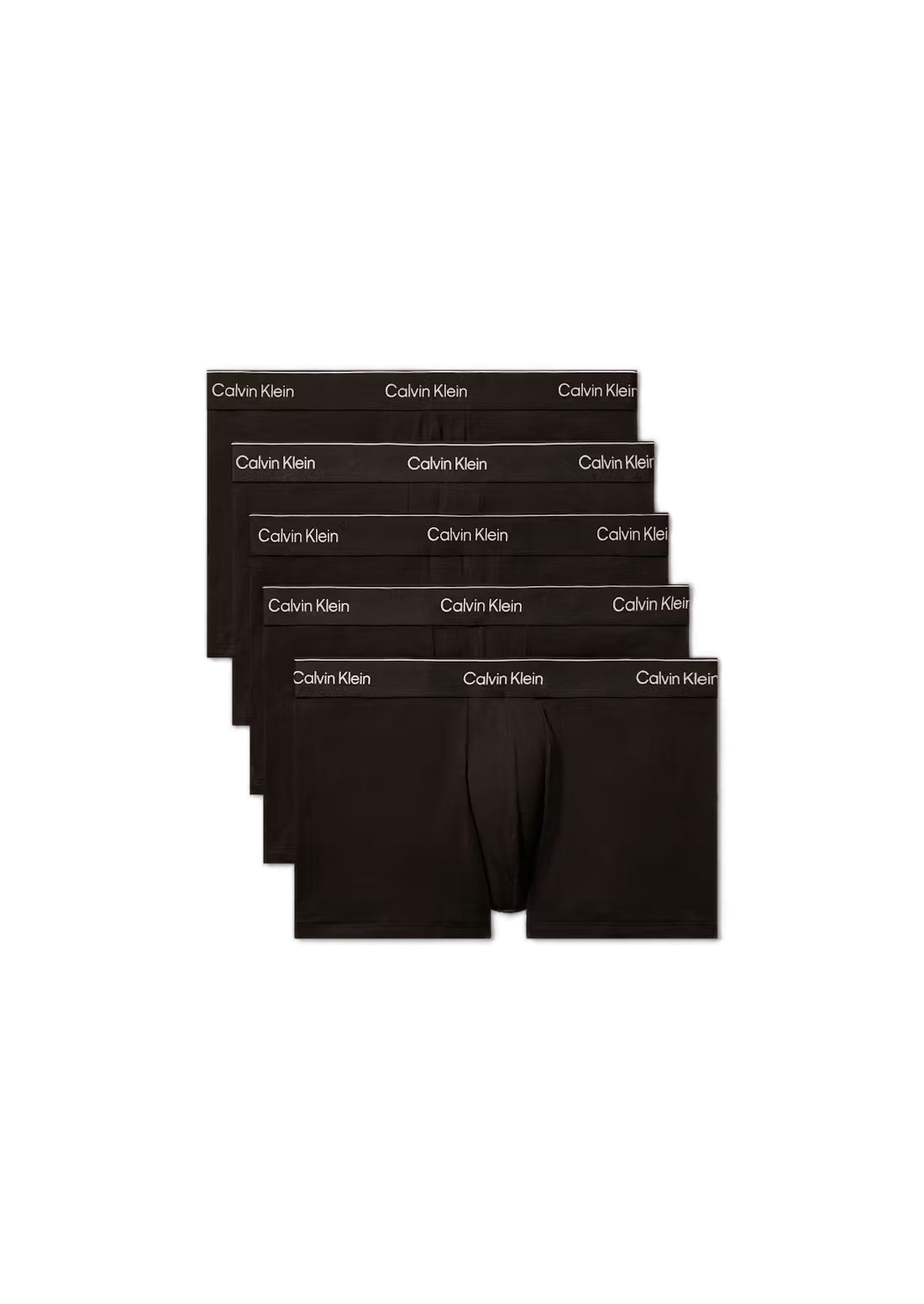 Calvin Klein Icon Cotton Stretch 5 Pack Trunks - Black