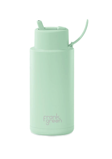 Frank Green Ceramic Reusable Bottle 34oz/1000ml - Mint Gelato