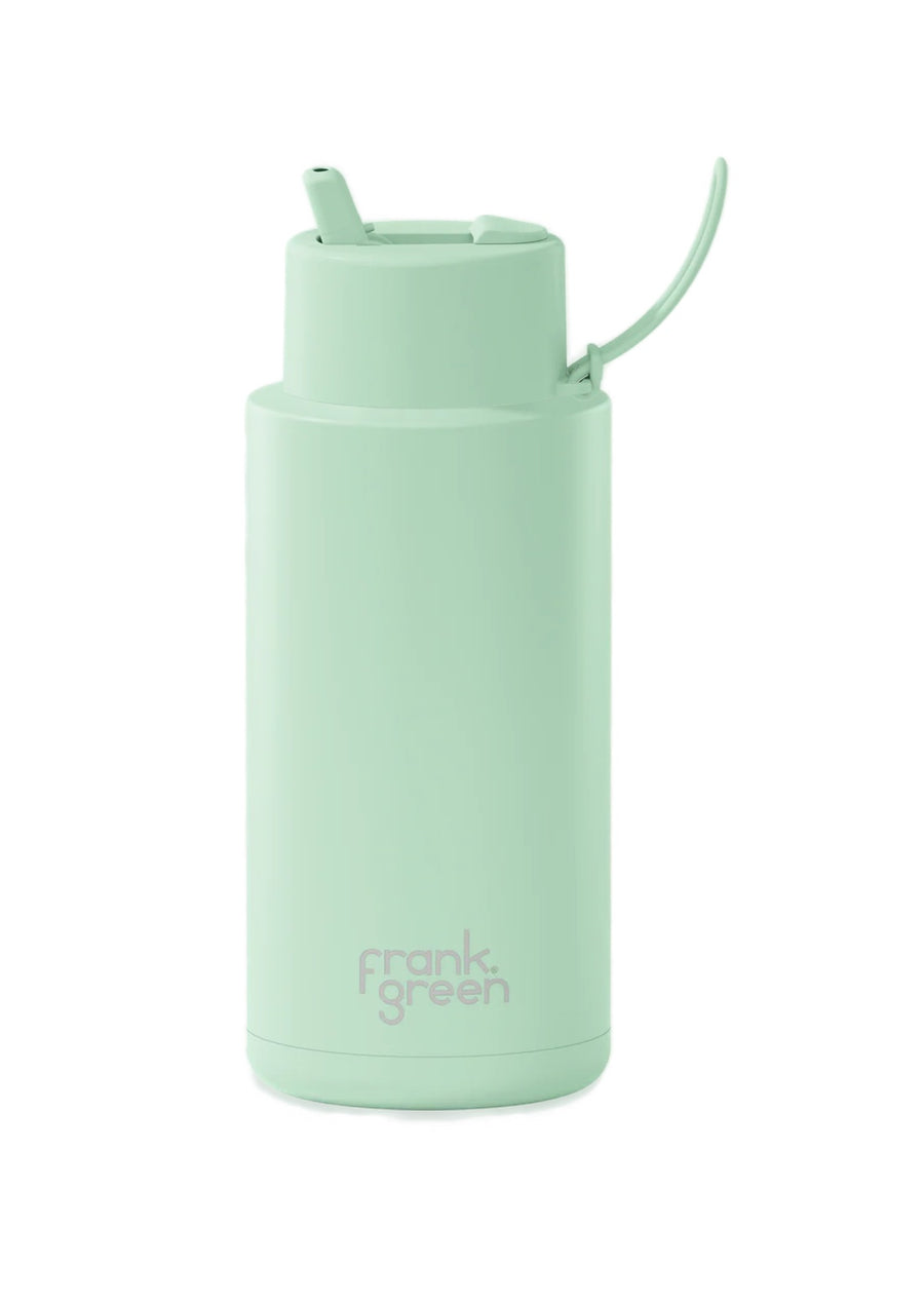 Frank Green Ceramic Reusable Bottle 34oz/1000ml - Mint Gelato