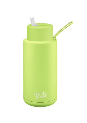 Frank Green Ceramic Reusable Bottle 34oz/1000ml - Pistachio Green
