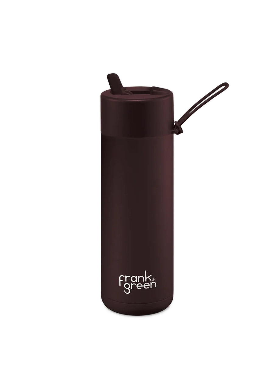 Frank Green Ceramic Reusable Bottle 20oz/595ml - Chocolate