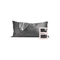 Kitsch Satin Pillowcase King - Charcoal
