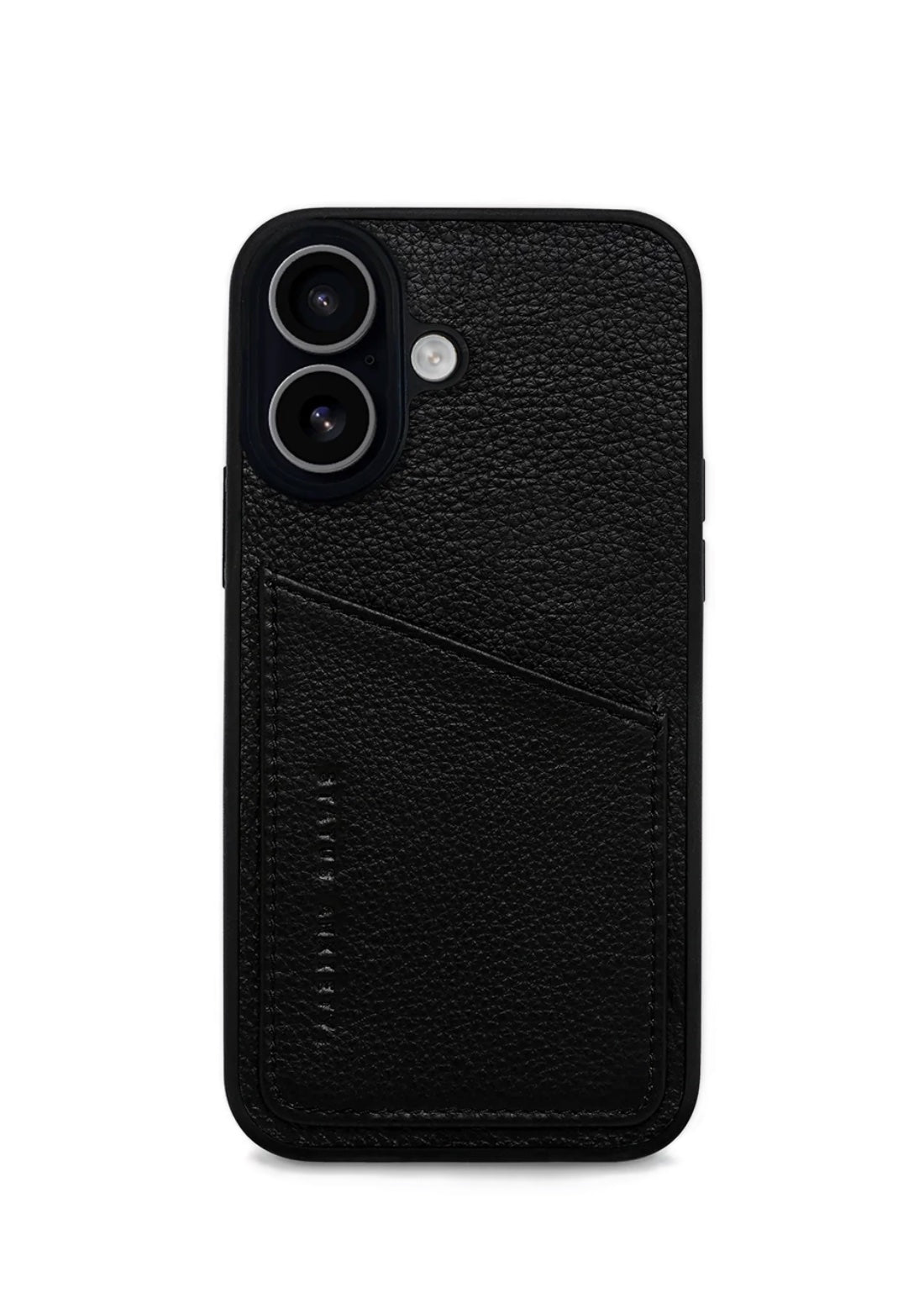 Status Anxiety Who's Who Leather Phone Case (iPhone) - Black