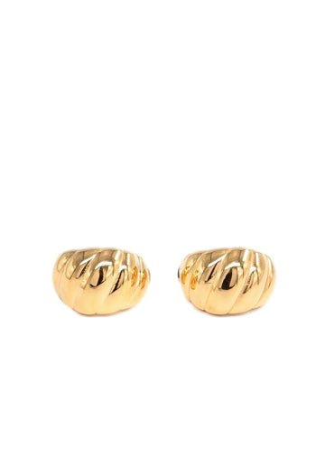 Porter Jewellery Chubby Croissant Earrings - Gold Vermeil