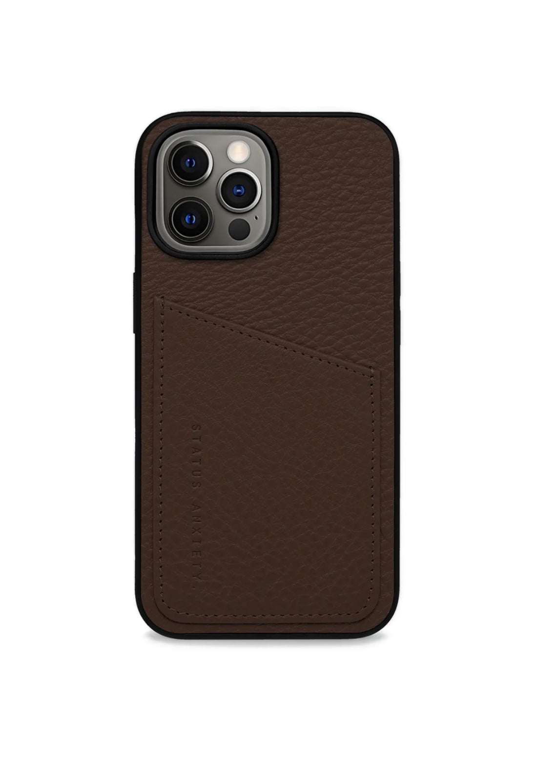 Status Anxiety Who's Who Leather Phone Case (iPhone) - Cocoa