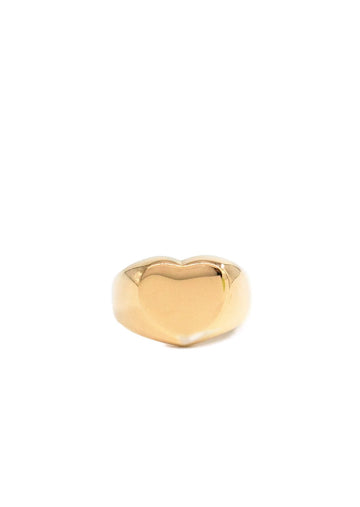 Porter Jewellery Chunky Heart Ring - Gold Vermeil