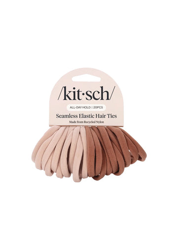 Kitsch Eco-Friendly Nylon Elastics 20pc Set - Blush