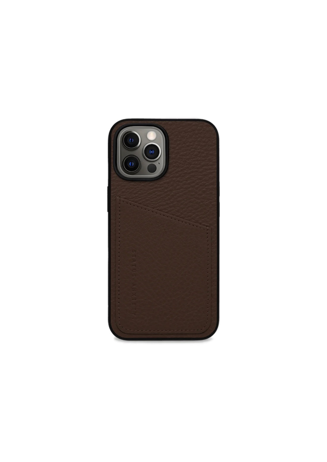 Status Anxiety Who's Who Leather Phone Case (iPhone) - Cocoa