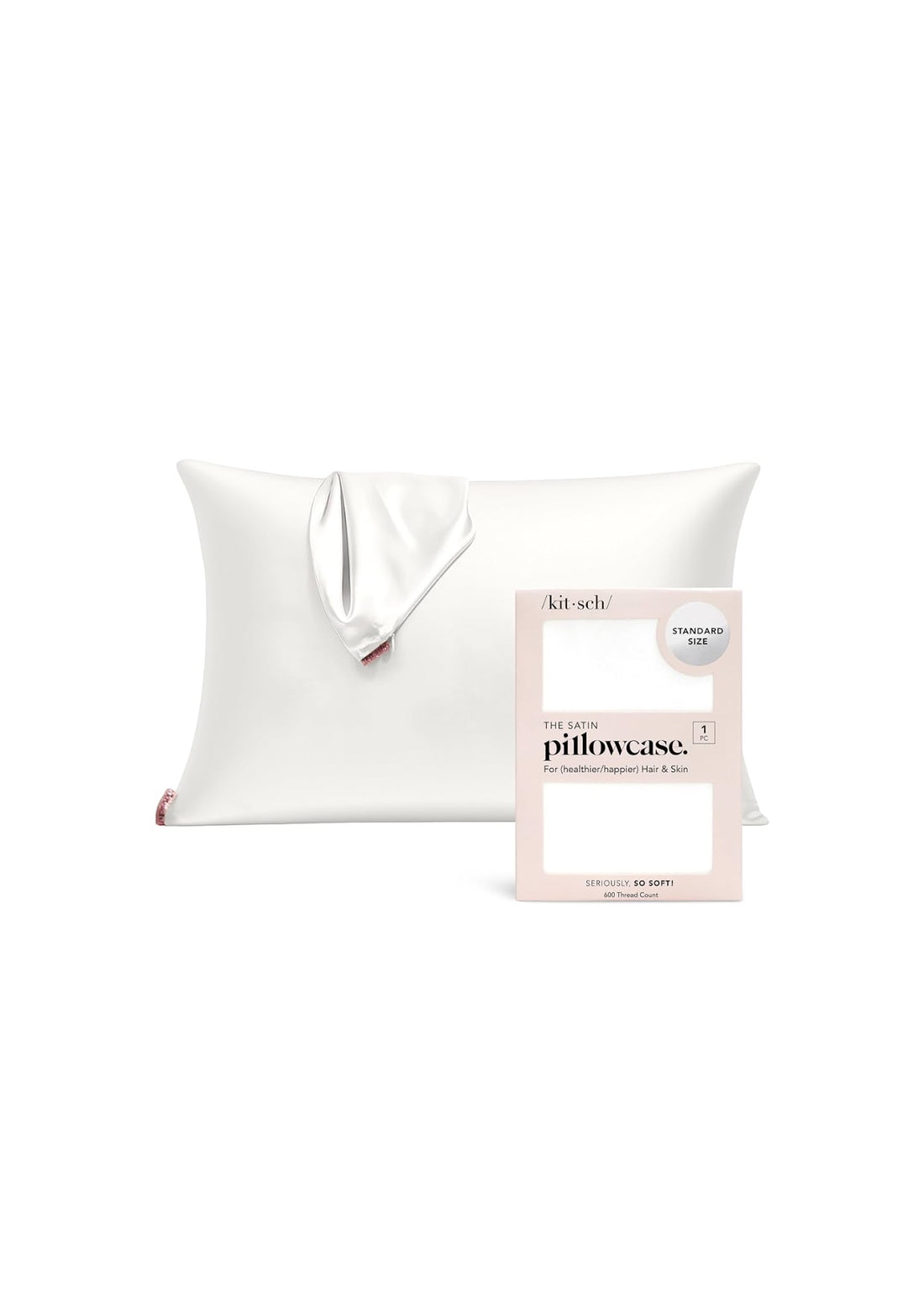 Kitsch Satin Pillowcase - Ivory