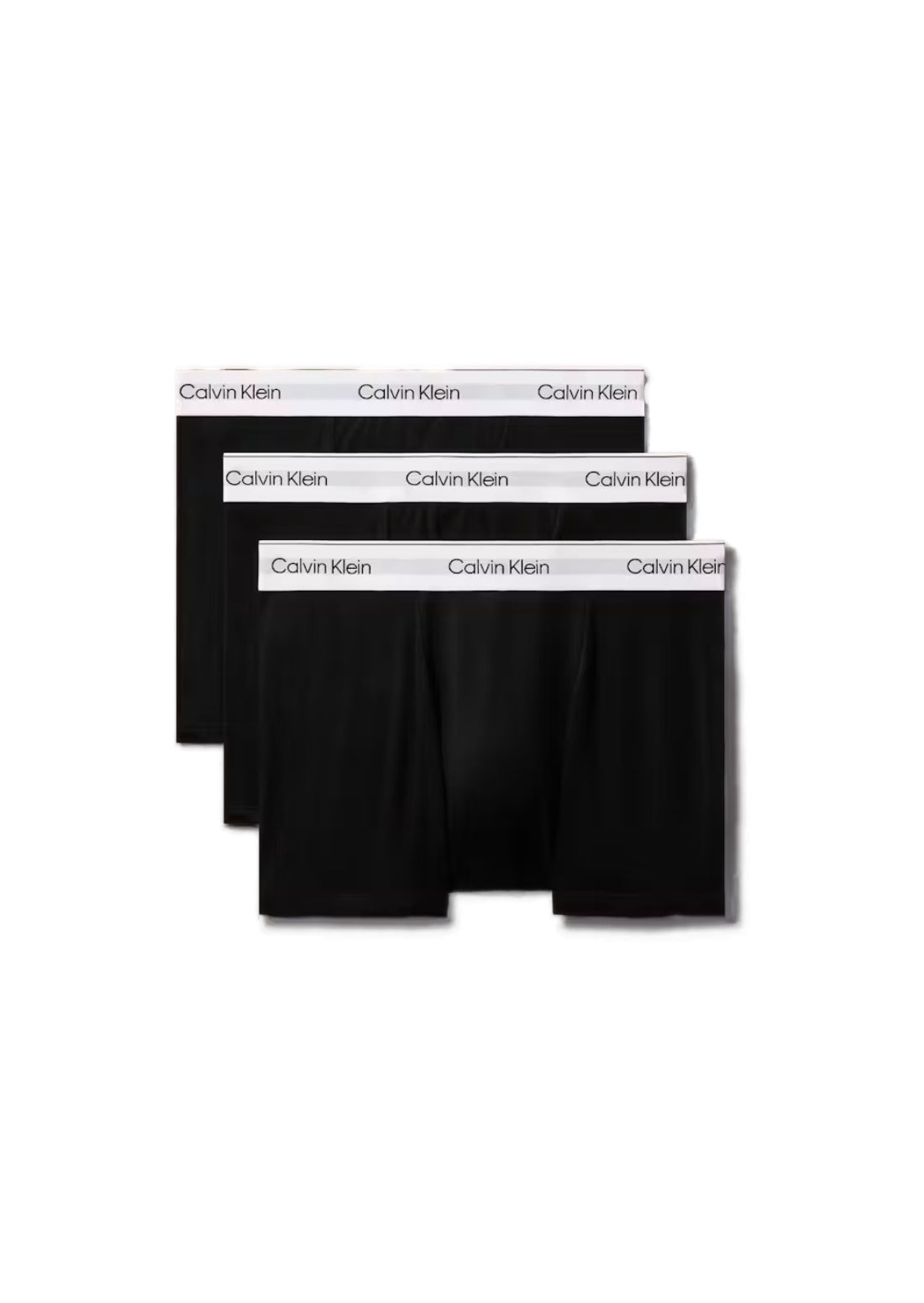 Calvin Klein Icon Cotton Stretch 3 Pack Relaxed Trunks - Black