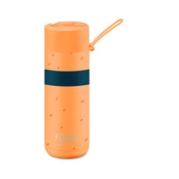 Frank Green Franksters Ceramic Reusable Bottle 20oz/595ml - Neon Orange - Robin