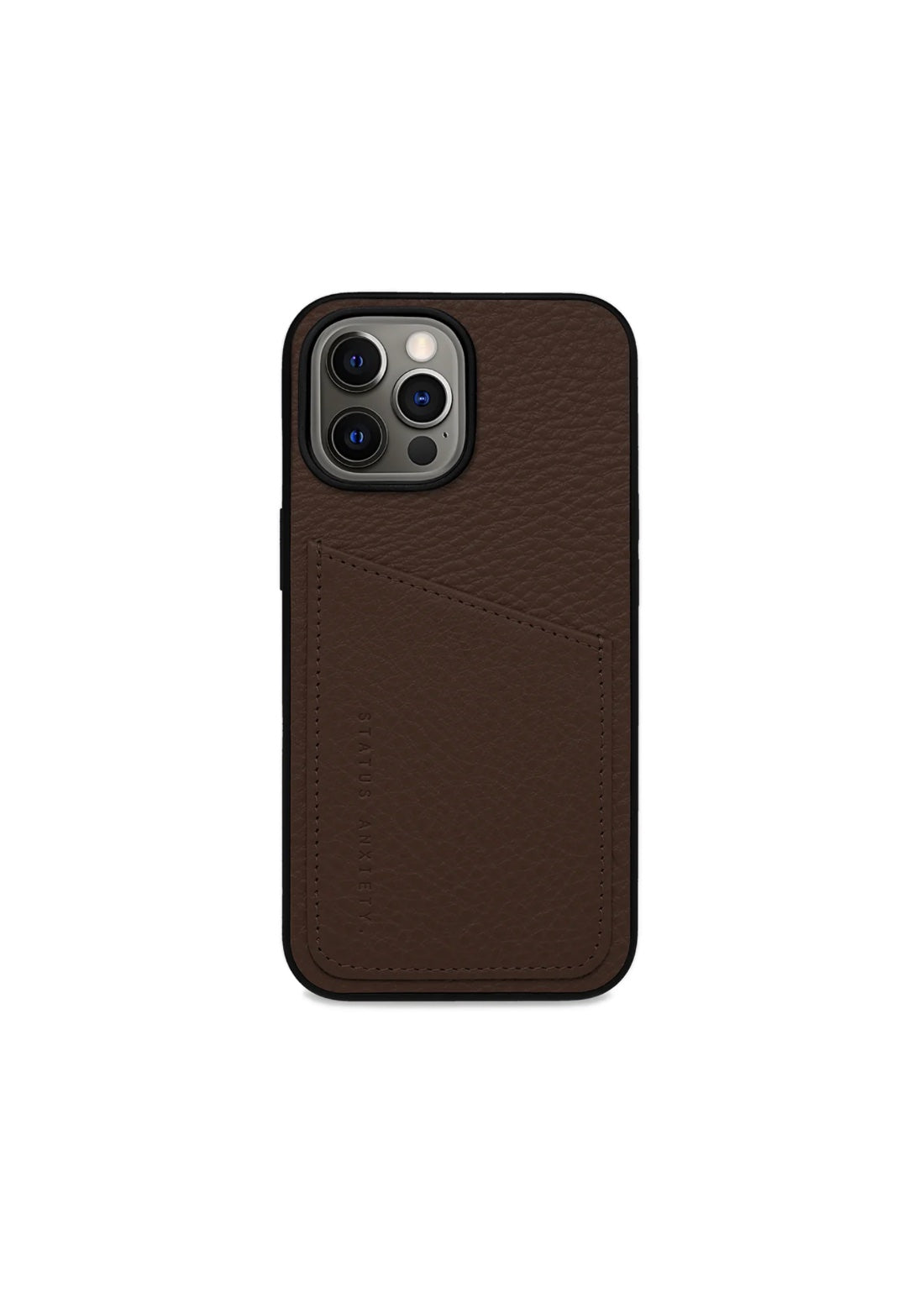 Status Anxiety Who's Who Leather Phone Case (iPhone) - Cocoa