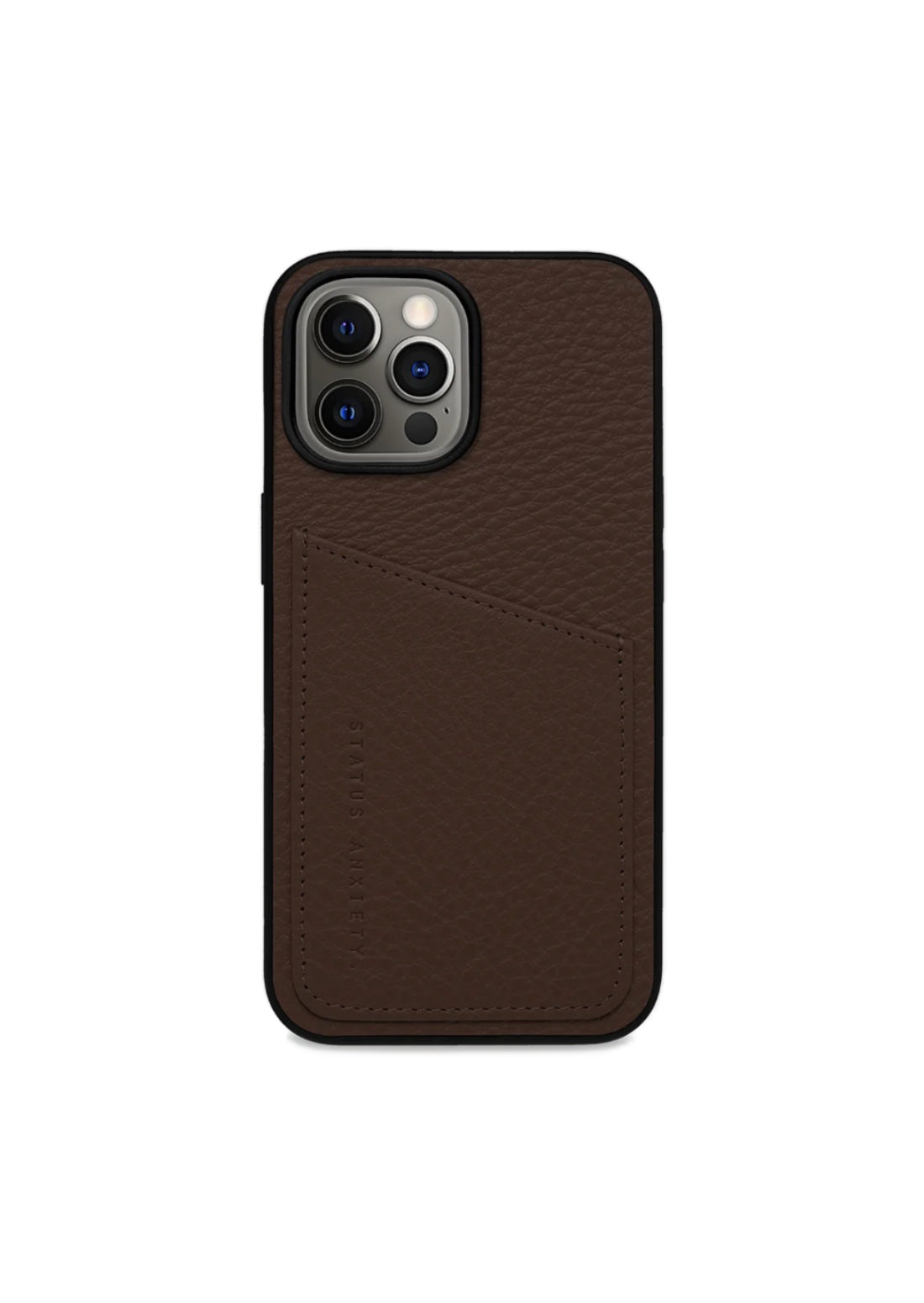 Status Anxiety Who's Who Leather Phone Case (iPhone) - Cocoa