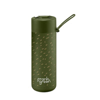Frank Green Franksters Ceramic Reusable Bottle 20oz/595ml - Khaki - Scout