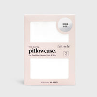 Kitsch Satin Pillowcase King - Ivory