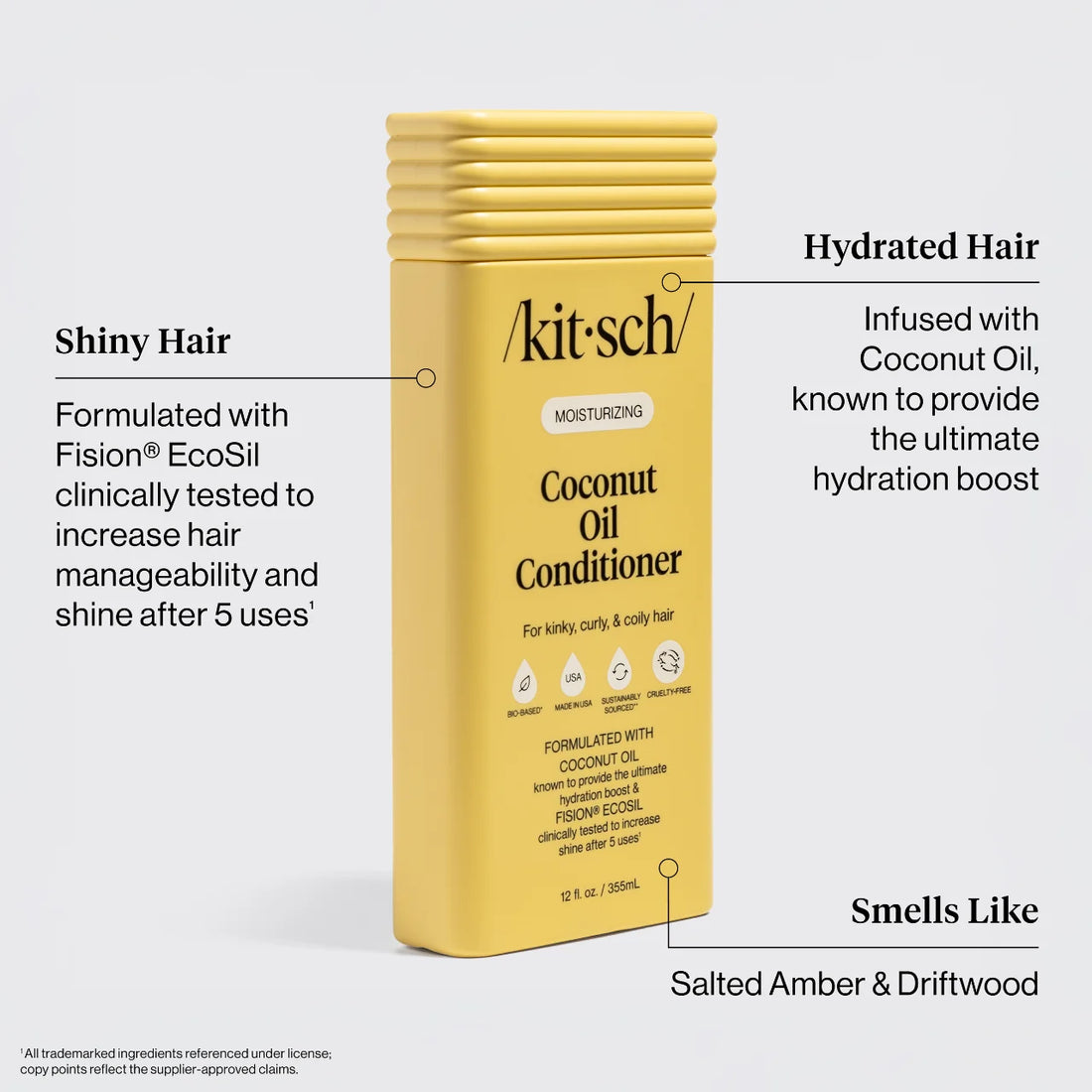 Kitsch Moisturising Coconut Oil Shampoo & Conditioner Combo