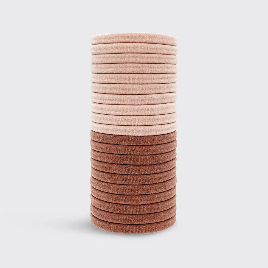 Kitsch Eco-Friendly Nylon Elastics 20pc Set - Blush