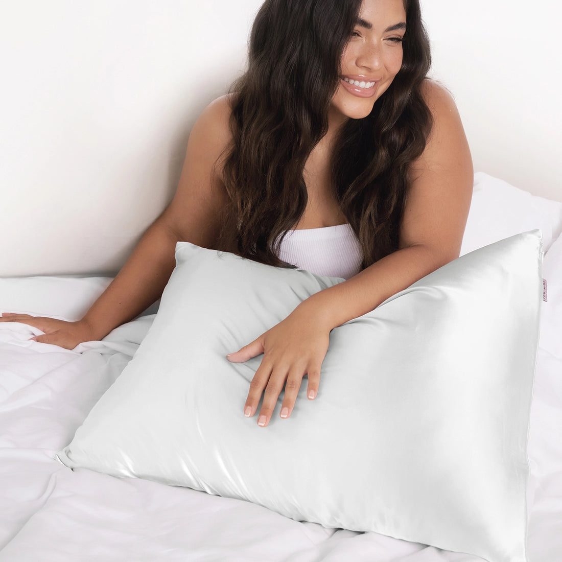 Kitsch Satin Pillowcase King - Ivory
