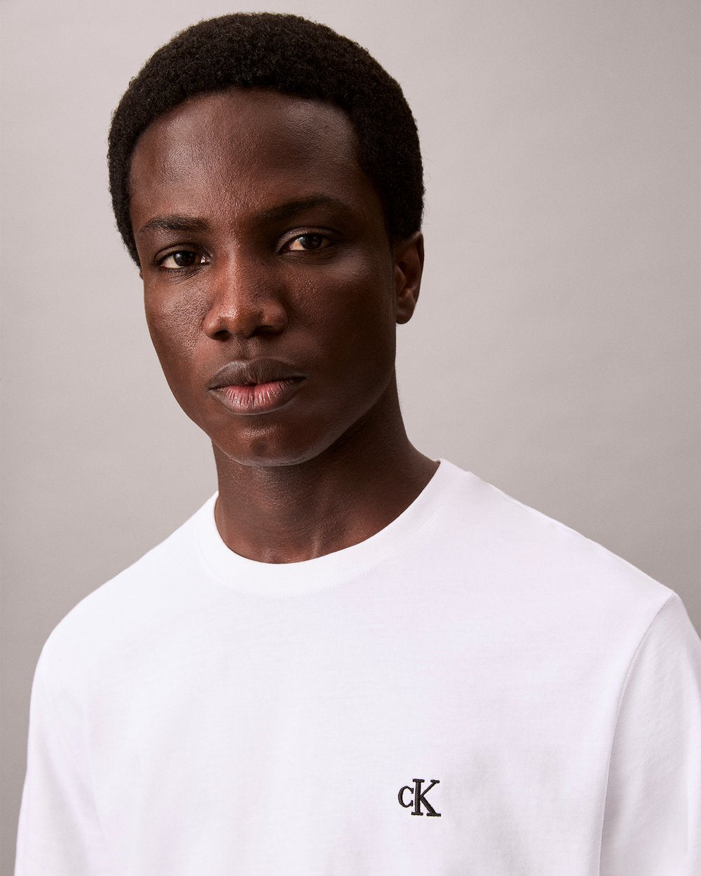 Calvin Klein Easy Monogram Tee - Bright White