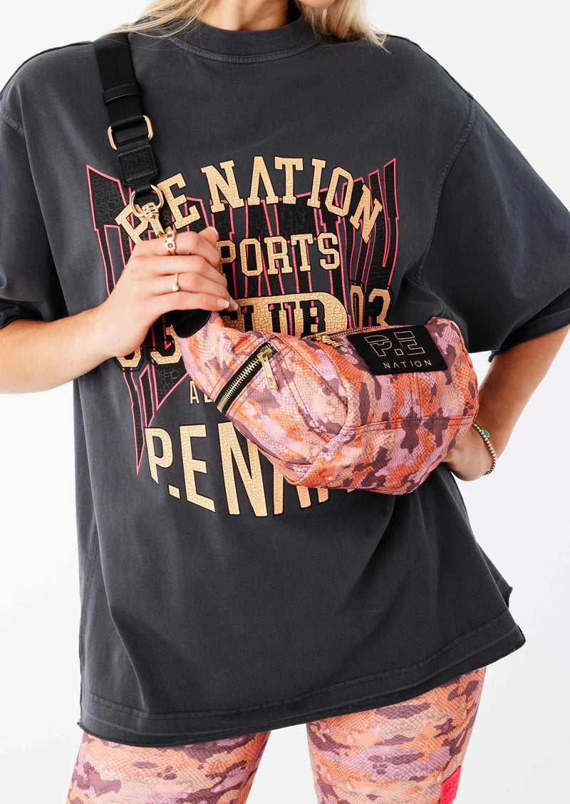 P.E Nation Mini Fastest Lap Crossbody Bag - Snake Camo Print