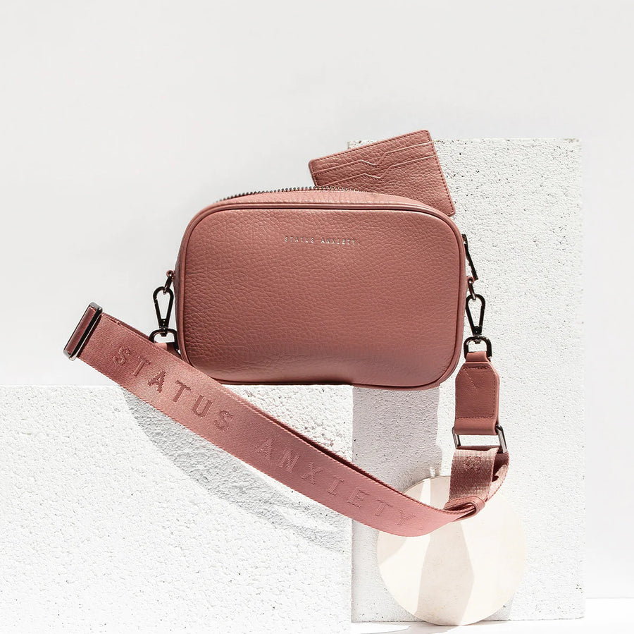 Status Anxiety Plunder With Webbed Strap - Dusty Rose