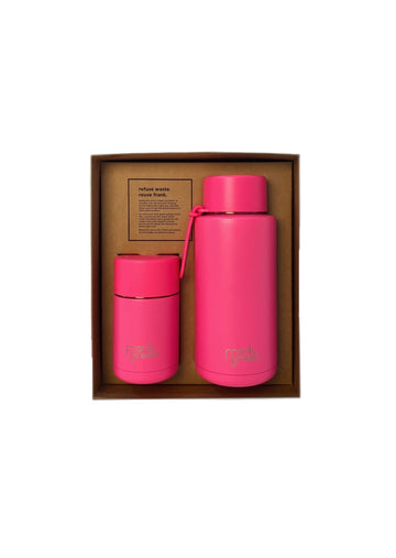 Frank Green Ceramic My Eco Gift Sets  - Neon Pink