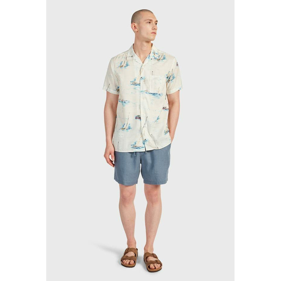 The Academy Brand Orlando S/S Shirt - Natural