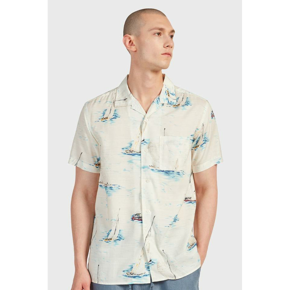 The Academy Brand Orlando S/S Shirt - Natural