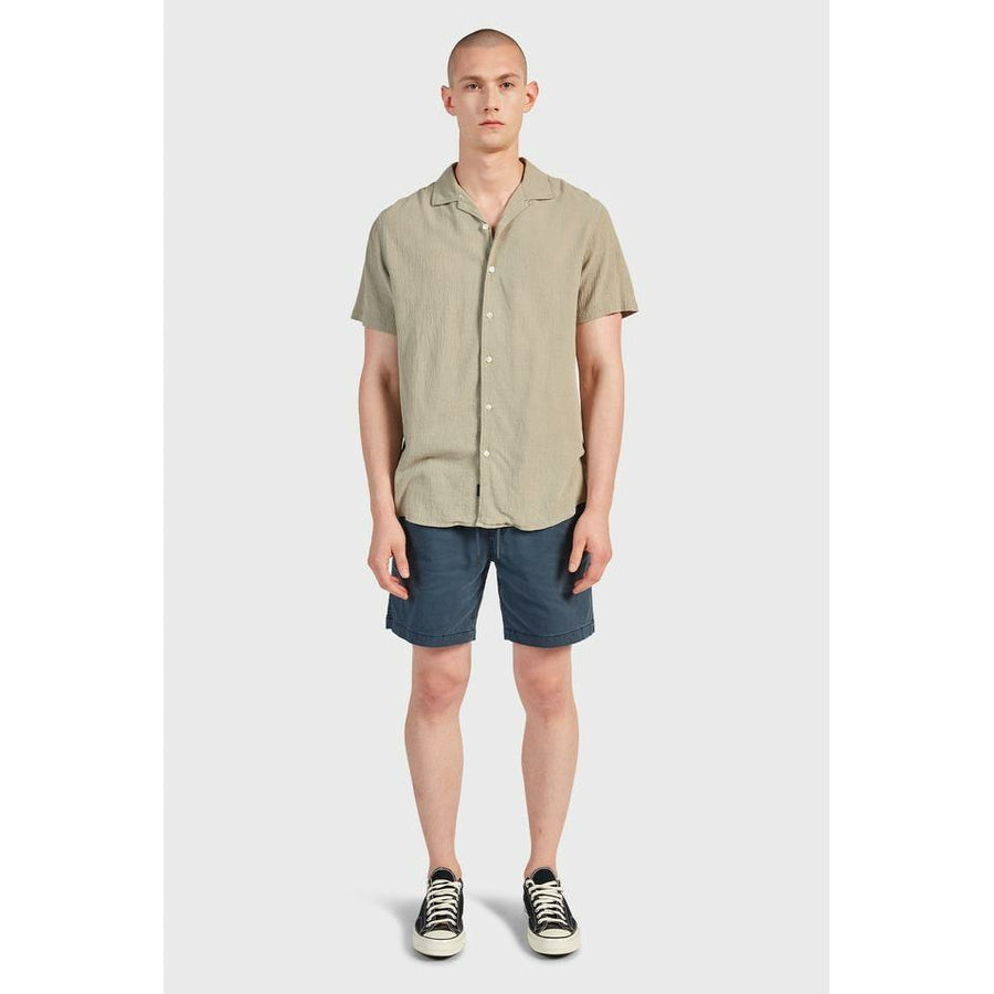 The Academy Brand Bedford SS Shirt - Stone