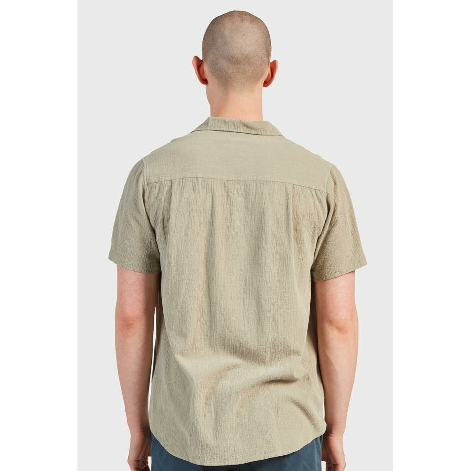 The Academy Brand Bedford SS Shirt - Stone