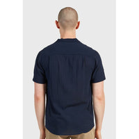 The Academy Brand Bedford SS Shirt - Navy