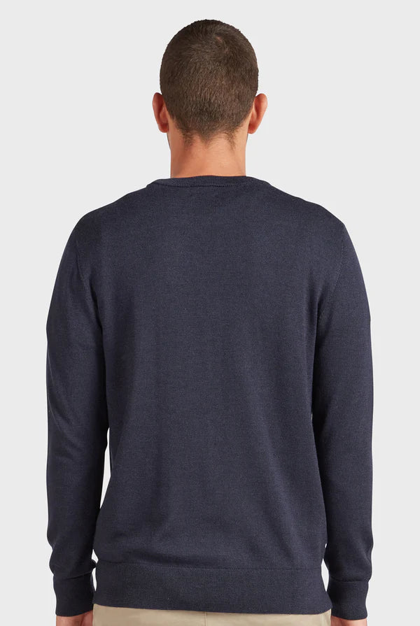 The Academy Brand Merino Crew - Navy