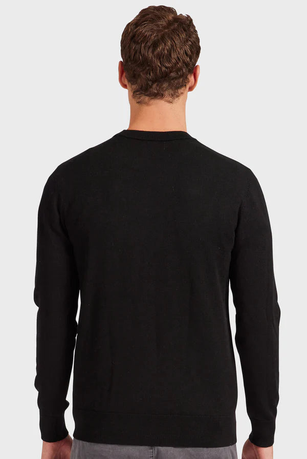 The Academy Brand Merino Crew - Black