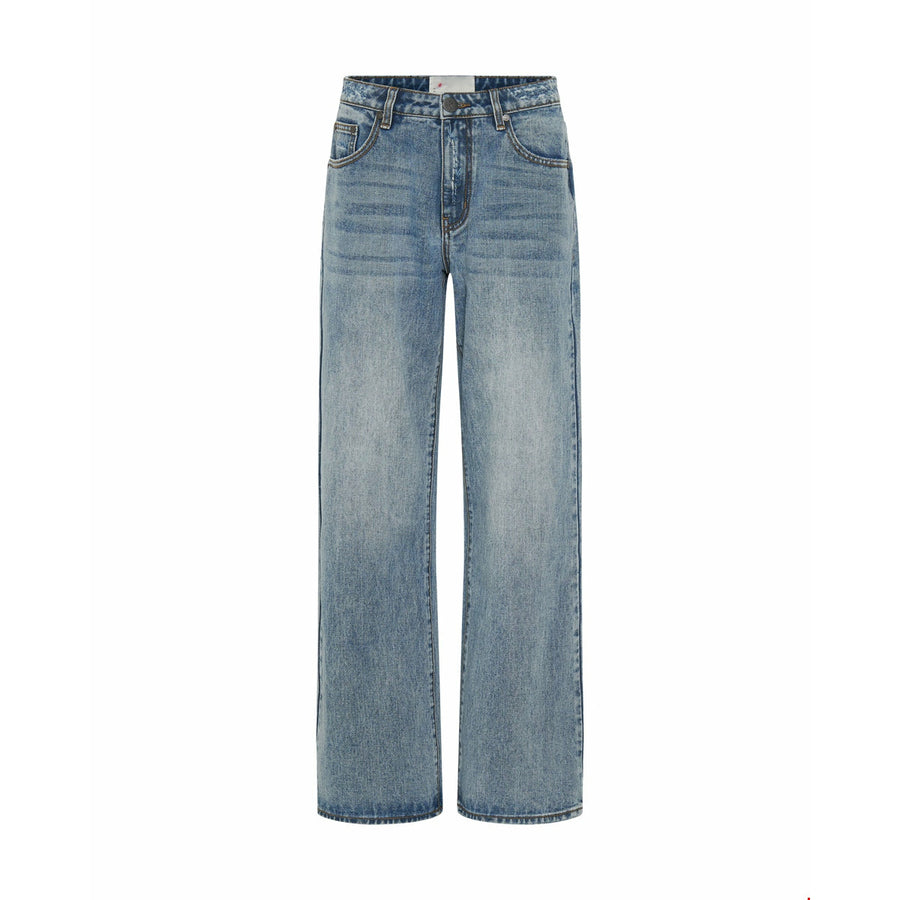 One Teaspoon Hollywood Jackson Mid Waist Wide Leg Jeans - Hollywood