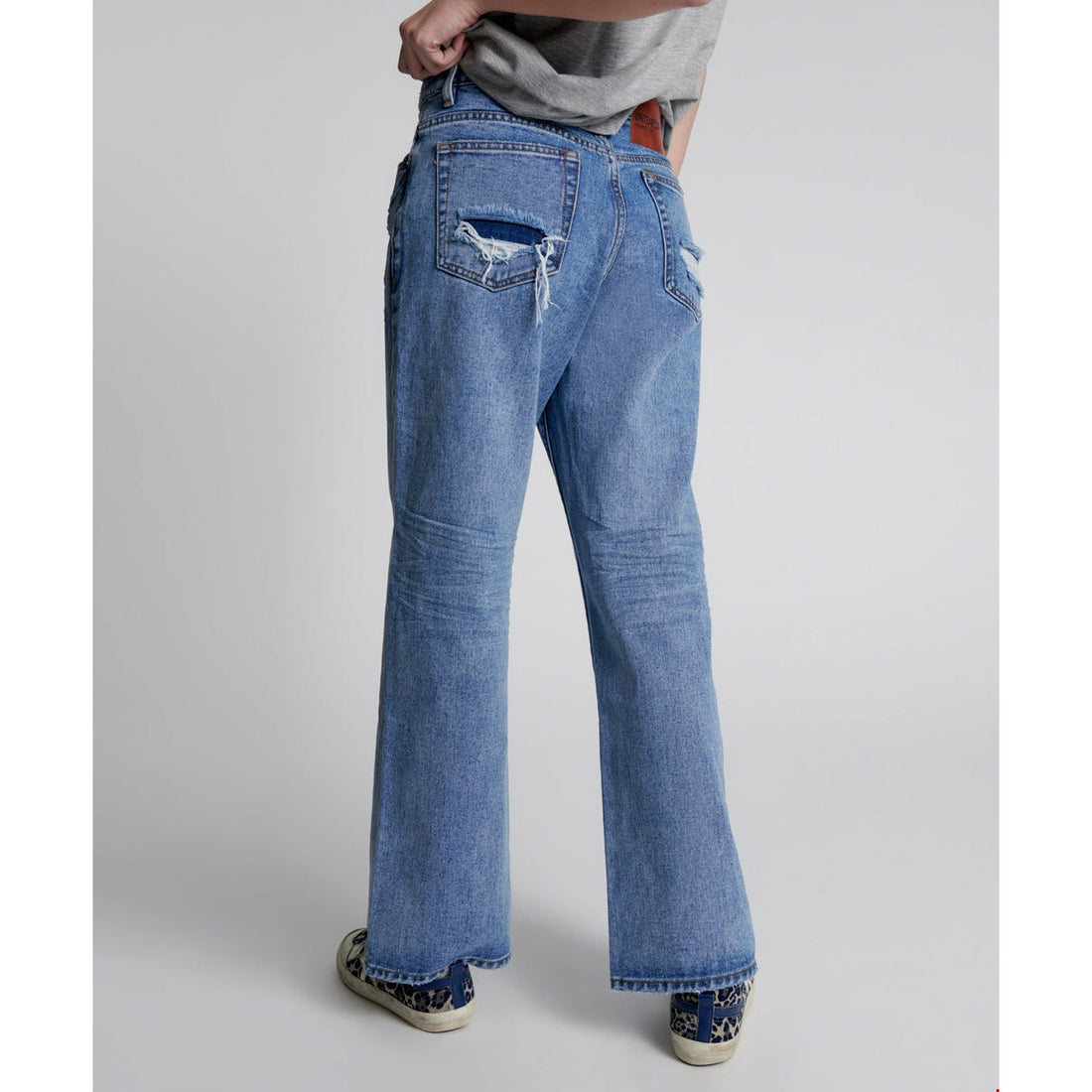 One Teaspoon Hollywood Jackson Mid Waist Wide Leg Jeans - Hollywood