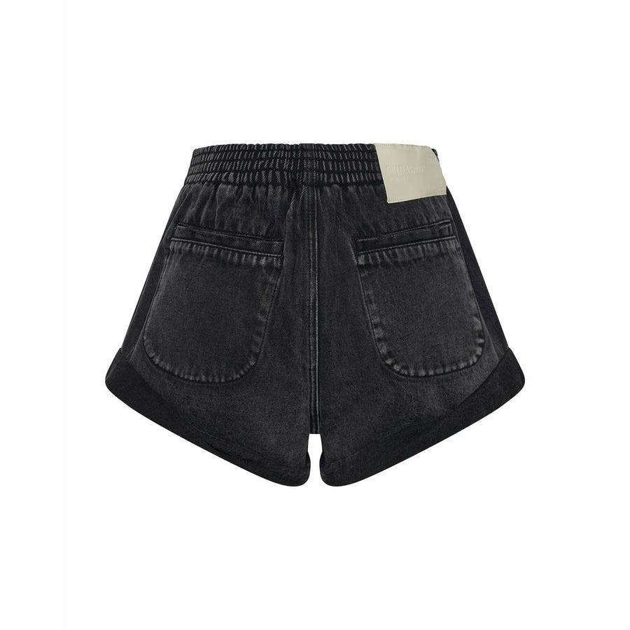 One Teaspoon Faded Black Hunters Mid Length Shorts - Faded Black