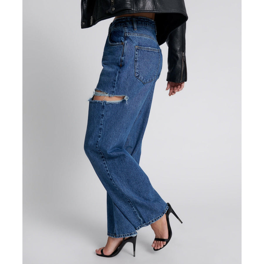 One Teaspoon Rosewood Jackson Mid Waist Wide Leg Jeans - Rosewood