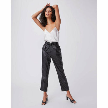 Paige Melila Pant - Black Vegan Leather