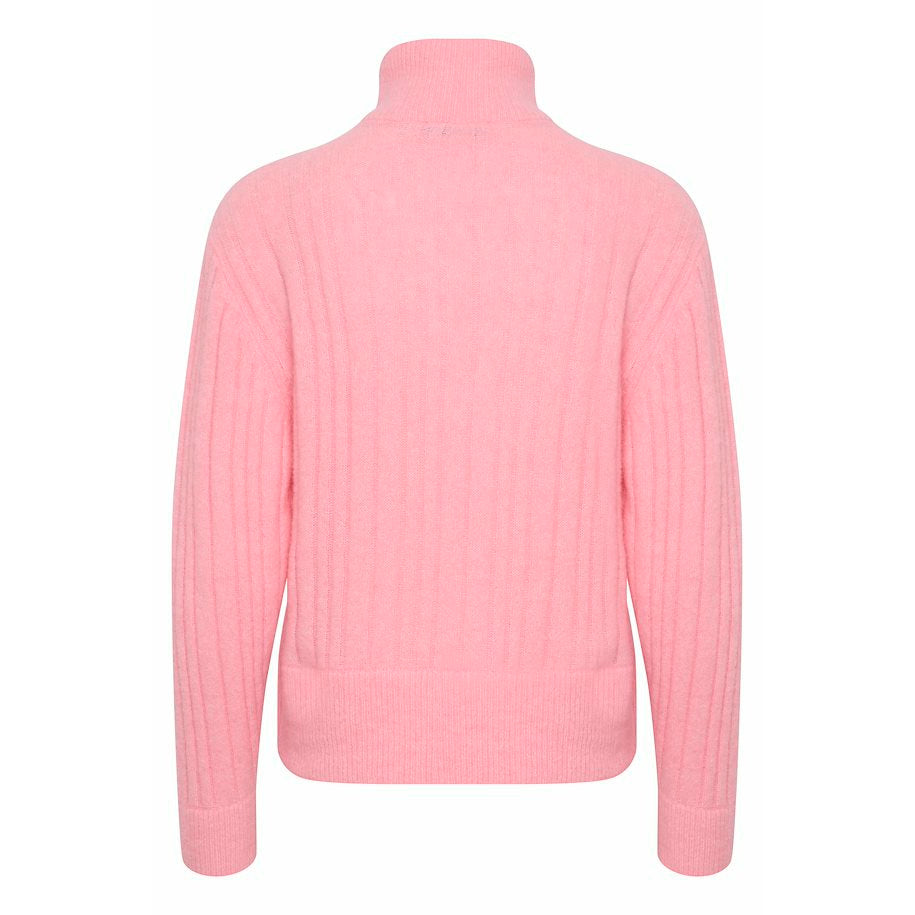 Gestuz AlphaGZ R Zipper Pullover - Powered Pink Melange